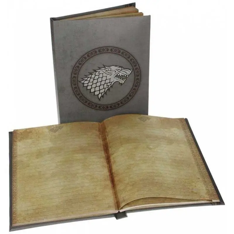Game of Thrones – Cahier A5 lumineux Stark Bon Plan