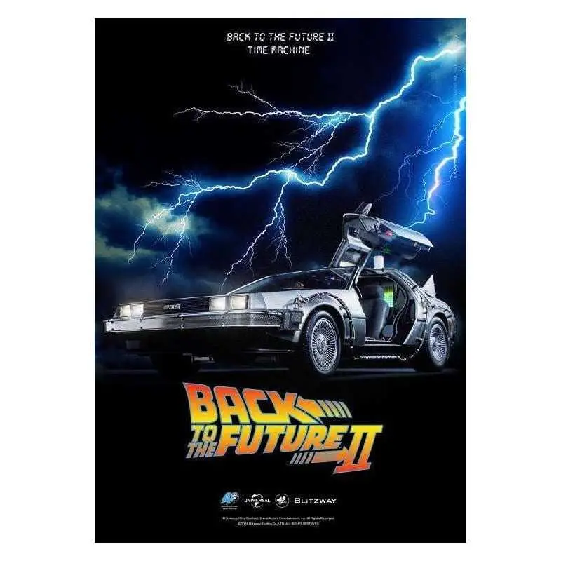 Véhicule 1/6 Time Machine 74 cm Blitzway - Retour vers le Futur II Offre Du Jour