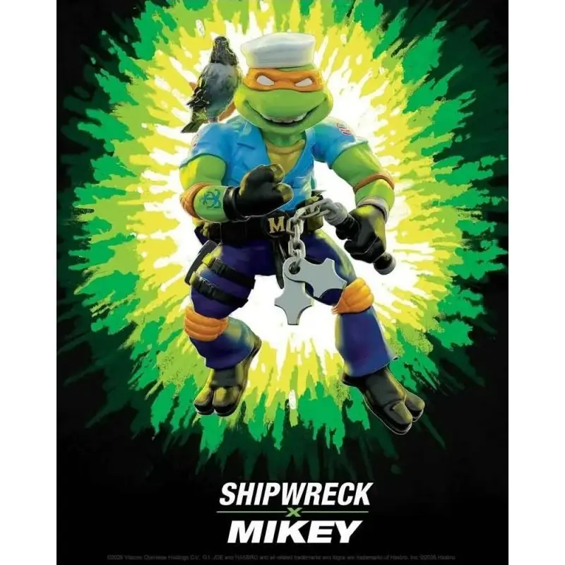 Michelangelo x Shipwreck Figurine - Teenage Mutant Ninja Turtles Classic Prix Choc