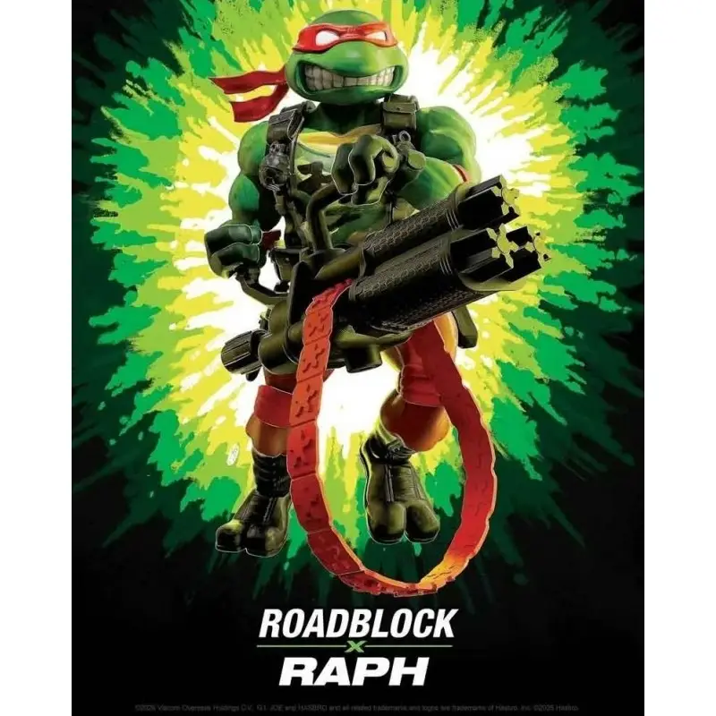 Remise Figura de Raphael x Roadblock - Tortugas Ninja Adolescentes Clásicas