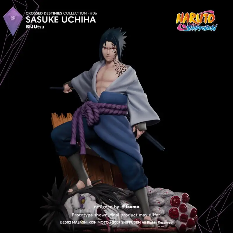Expédition Rapide Statue Sasuke Uchiha 1/4 BIJUtsu von Tsume – Naruto Shippuden