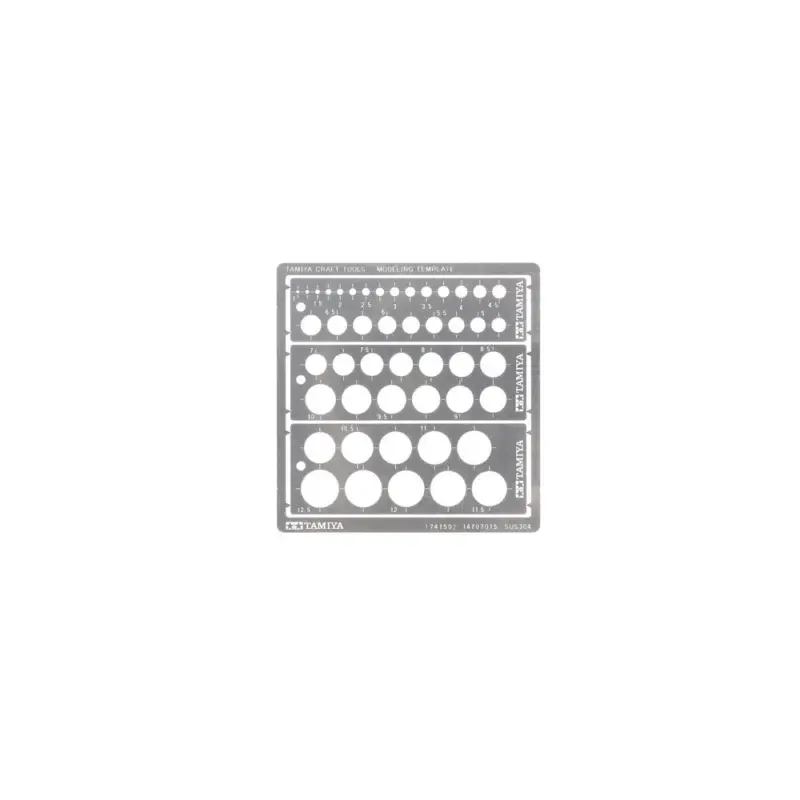 Gabarit gravures ronds TAMIYA Populaire