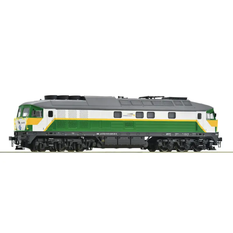 Locomotive DIESEL Digital SON CC série 648 GYSEV ex 233 «Ludmilla»1/87 HO ROCO Réduction