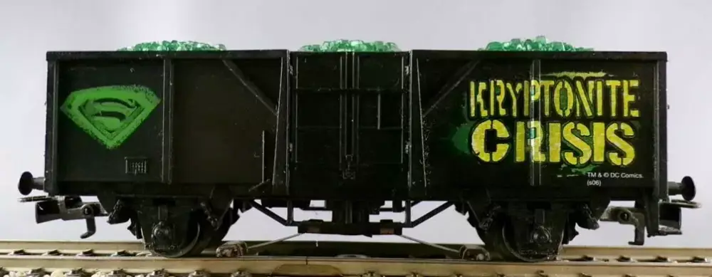Märklin 48706 Ho 3 Rails Db Wagon Tombereau 2 Essieux Kryptonite Crisis Lumineux sans Boite Promotion Saisonnière