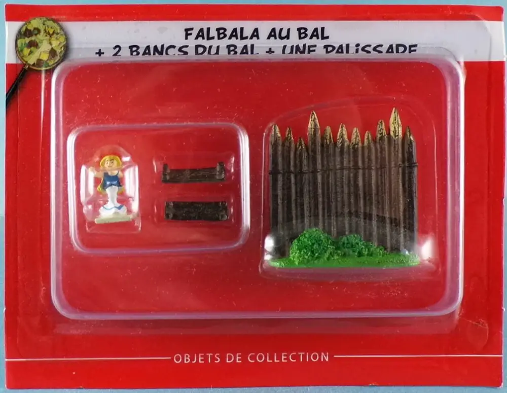 Acheter En Ligne Asterix - Editions Hachette - Le Village - N°41 : Falbala au Bal + 2 Bancs du Bal + une Palissade Neuf sous Blister