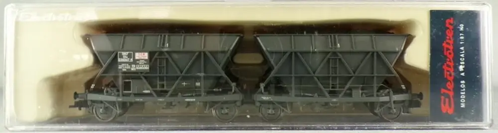 Electrotren 0902K Ho Sncf Wagon Trémie Double Tranord 2x2 Essieux Gris SVw 5580147 Epoque III Neuf Boite Nouvelle Collection