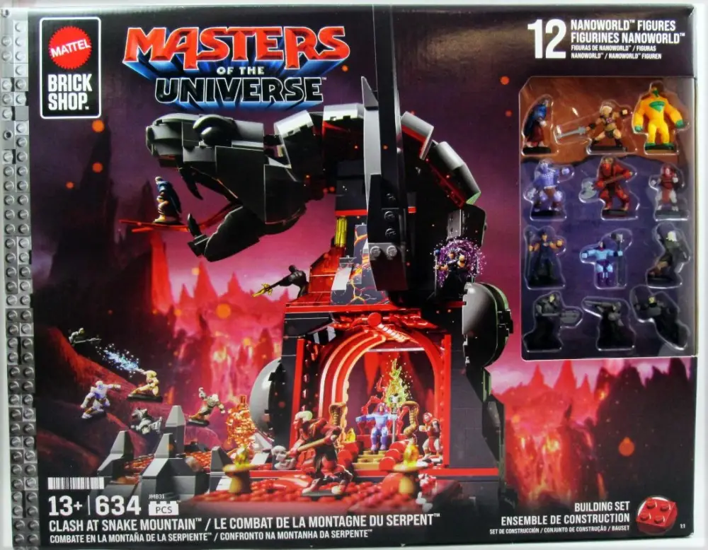 Les Maitres de l'Univers 2026 Movie - Mattel Brick Shop - Clash at Snake Mountain Jusqu'à Épuisement Des Stocks