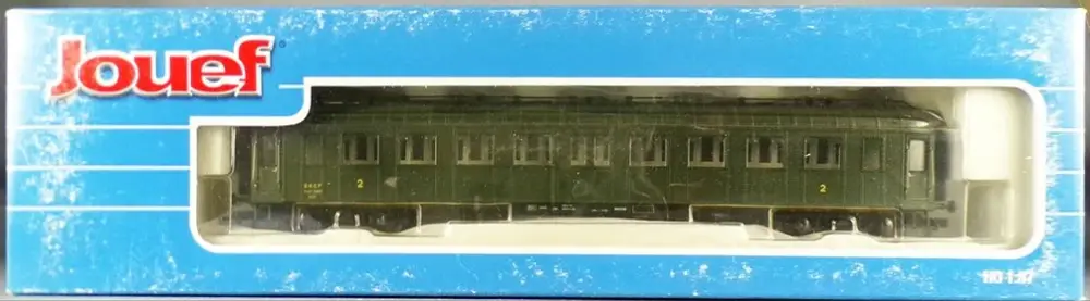 Pas Cher Jouef HJ4001 Ho Sncf Voiture Ocem R. A. B⁹ myfi 34462 2ème Classe Livrée Vert Vert Noir Epoque III en Boite