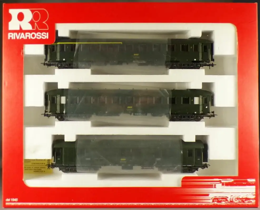 Solde Rivarossi R2452 Ho Sncf Coffret 3 Voitures Type 36 ex DRG B9 2° ClA3B5 1°/2° Cl D Fourgon
