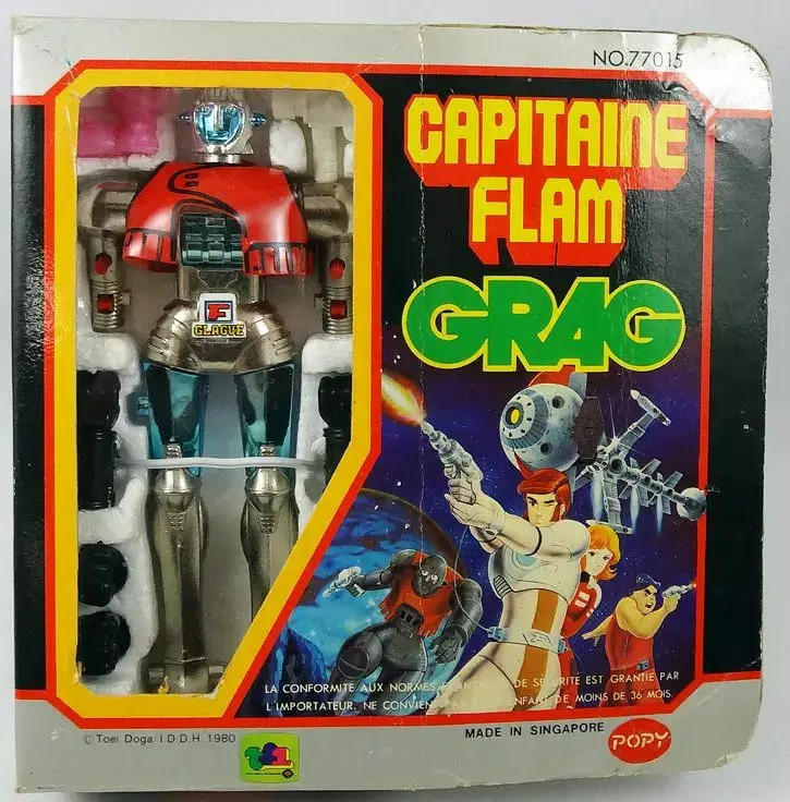 Commander Maintenant Capitaine Flam - Grag Robot métal - Popy France