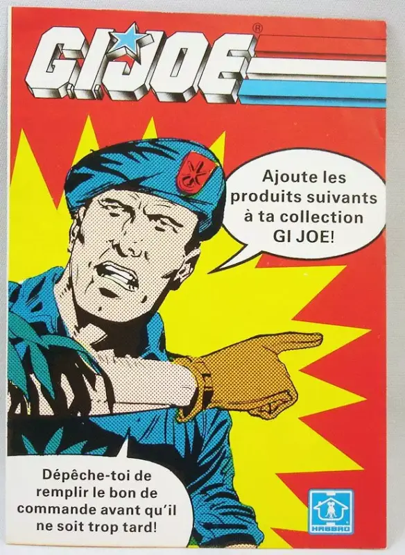 Remise G.I.Joe - Catalogue dépliant Hasbro France 1989 "Opération Promotionelle Steel Brigade"
