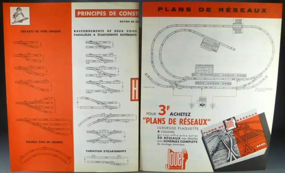 Super Prix Jouef 2 Dépliants Plans & Construction de Reseaux Catalogue Matériel Roulant