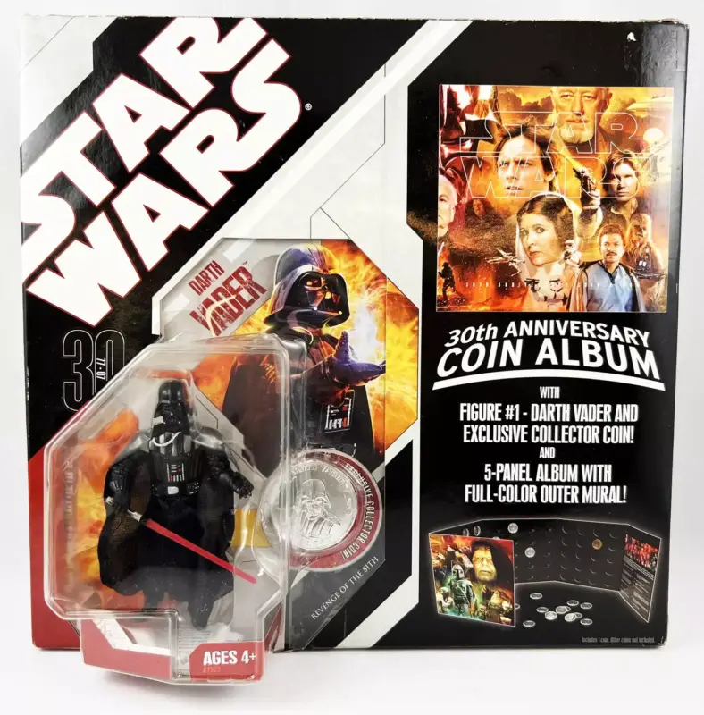 Seulement Aujourd'hui Star Wars (30th Anniversary) - Hasbro - Darth Vader w/Collector Coin Album