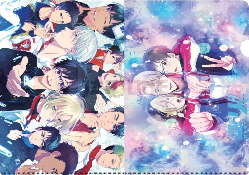 Bon Plan Yuri!!! on ICE Pochette Plastique A4