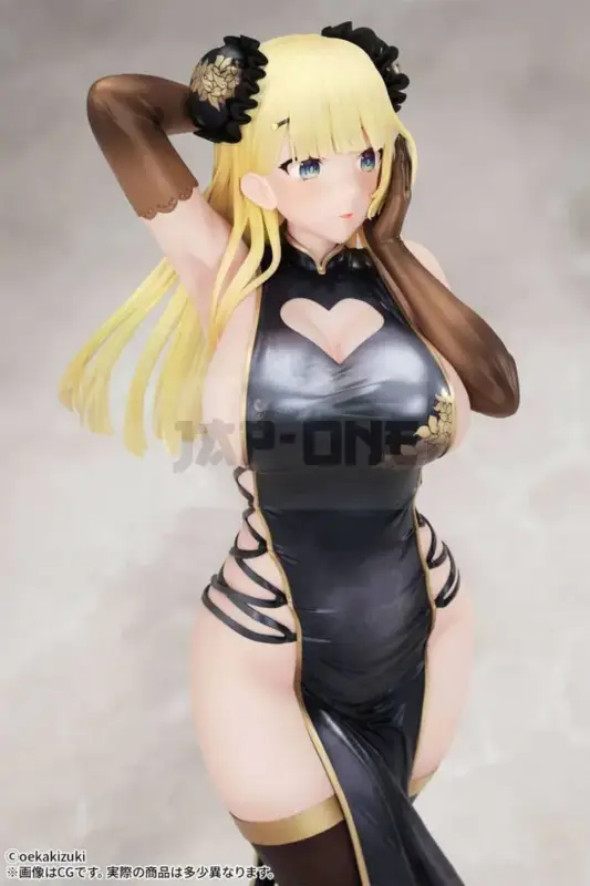 Vente Directe Original Character Figurine 1/7 China Girl Black Ver. Illustrated By Oekakizuki 20 Cm