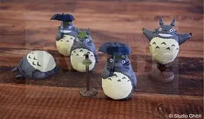 Mon Voisin Totoro Assortiment Figurines Totoro 1 5 Cm (6) Haute Qualité
