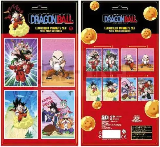 Dragon Ball 4 Lenticular Magnets Set Prix Promo