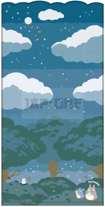Achat Immédiat Totoro Under The Moon 60X120 Bath Towel