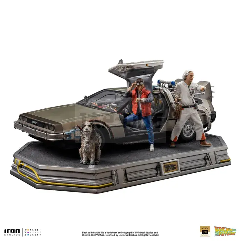 Affaire À Saisir Retour Vers Le Futur -Delorean Full Set -S. Art Scale Del. 1/10 23.5Cm