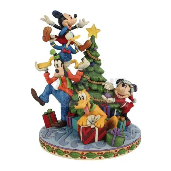 Promotion Saisonnière Disney – Merry Tree Trimming – Figurine Enesco &rsquo;21X17Cm&rsquo;