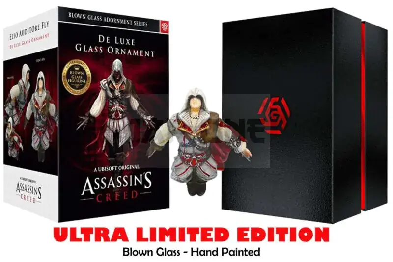 Assassin Creed Ezio Blown Glass Figurine Promotion Saisonnière