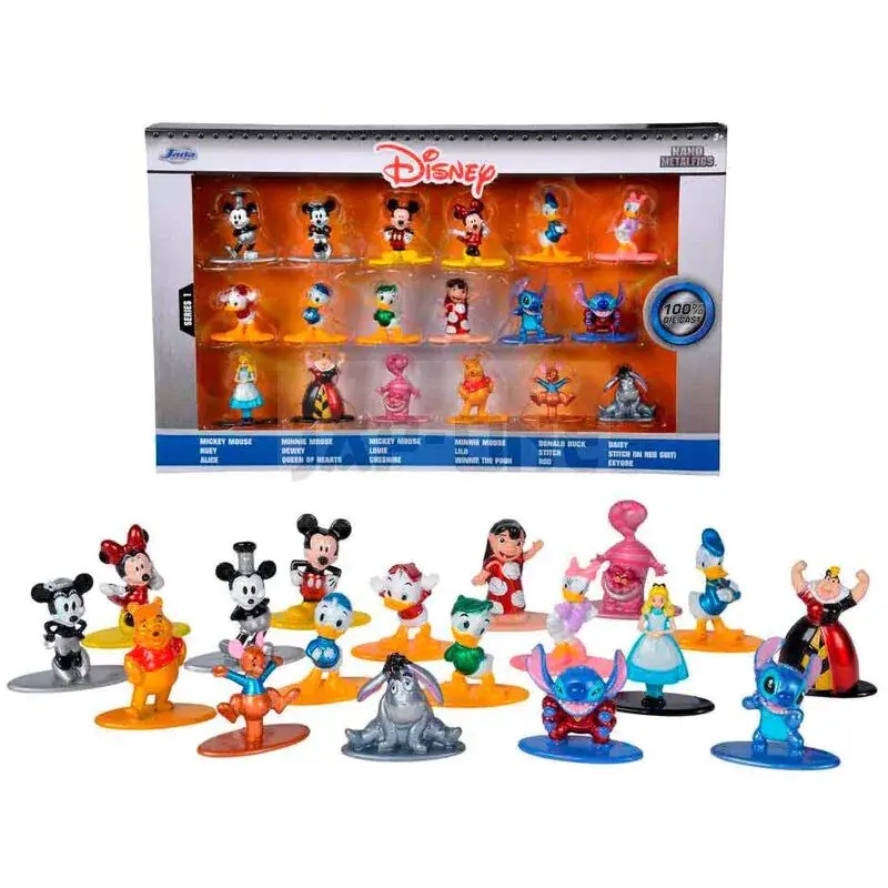 Disney Pack 18 Figurines Diecast Nano Metalfigs Wave 1 4 Cm Achat Immédiat