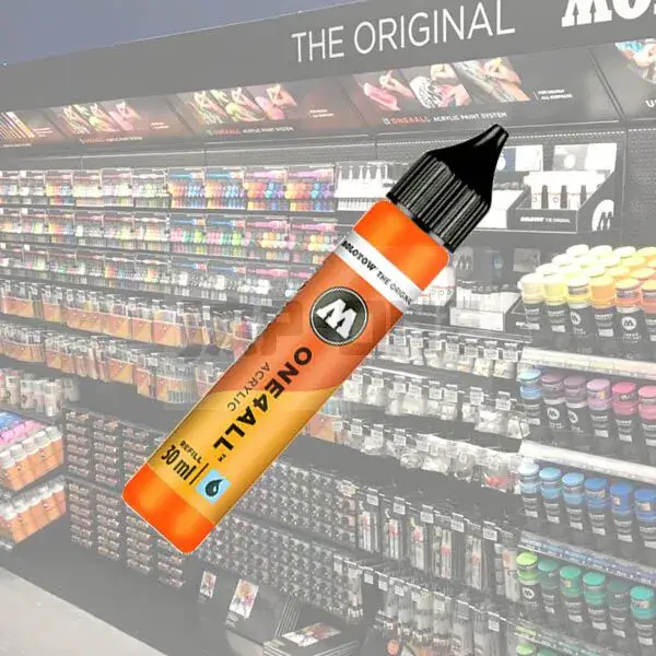 Molotow Refill One4All 30ml 218 Neon Orange Fluorescent Offre Limitée