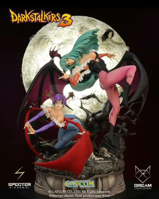 Darkstalkers 3 Diorama 1/6 Morrigan & Lilith 47 Cm Vente Directe