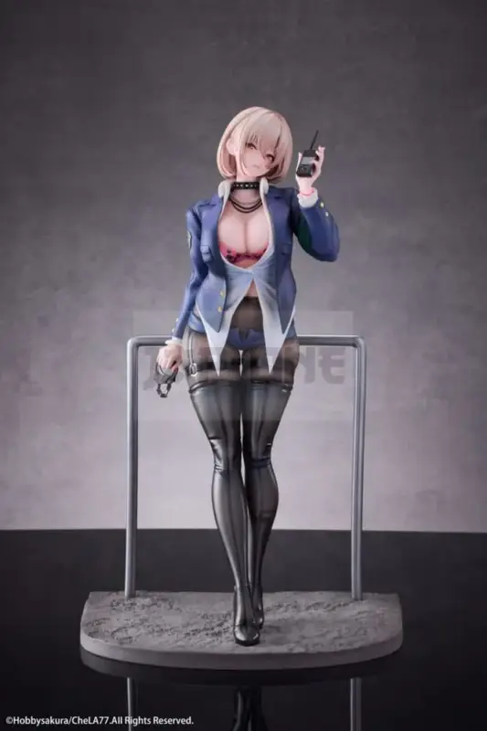 Original Illustration Figurine Pvc 1/6 Naughty Police Woman Illustration By Chela77 Limited Edition 27 Cm Petit Prix