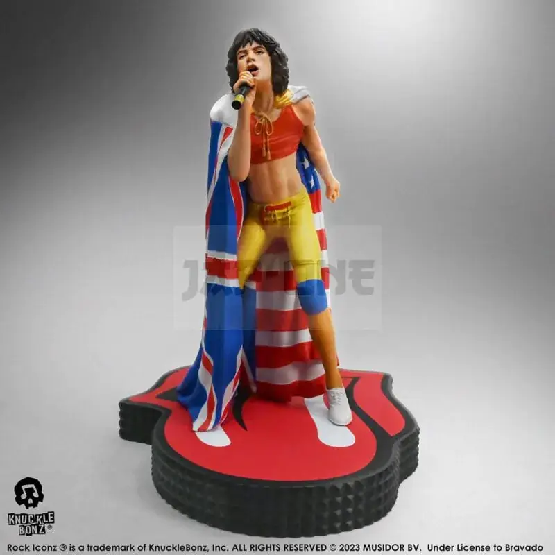 The Rolling Stones Figurine Rock Iconz Mick Jagger (Tattoo You Tour 1981) 22 Cm Marque