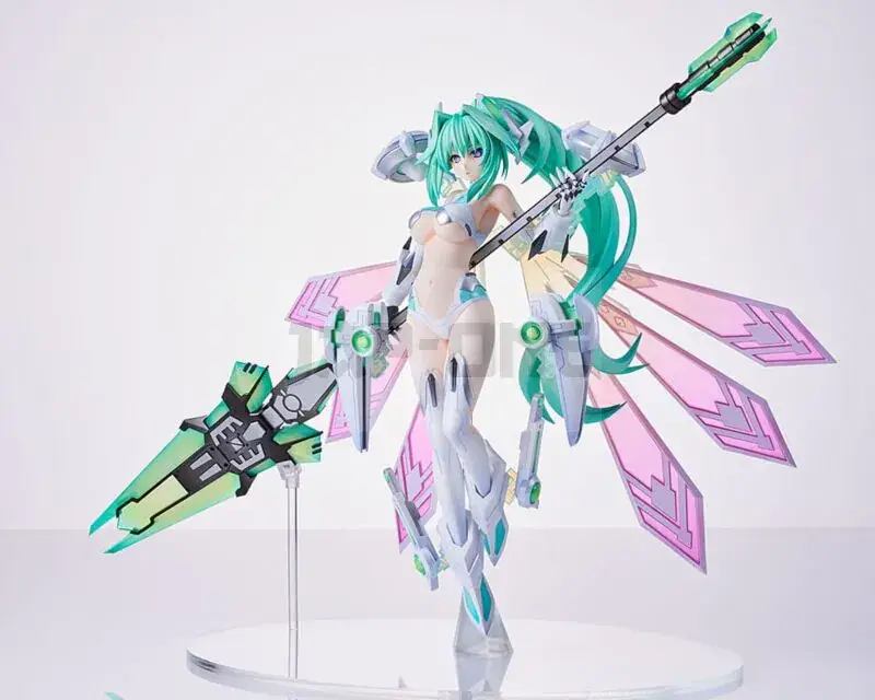 Certifié Hyperdimension Neptunia Figurine Pvc 1/7 Green Heart 27 Cm