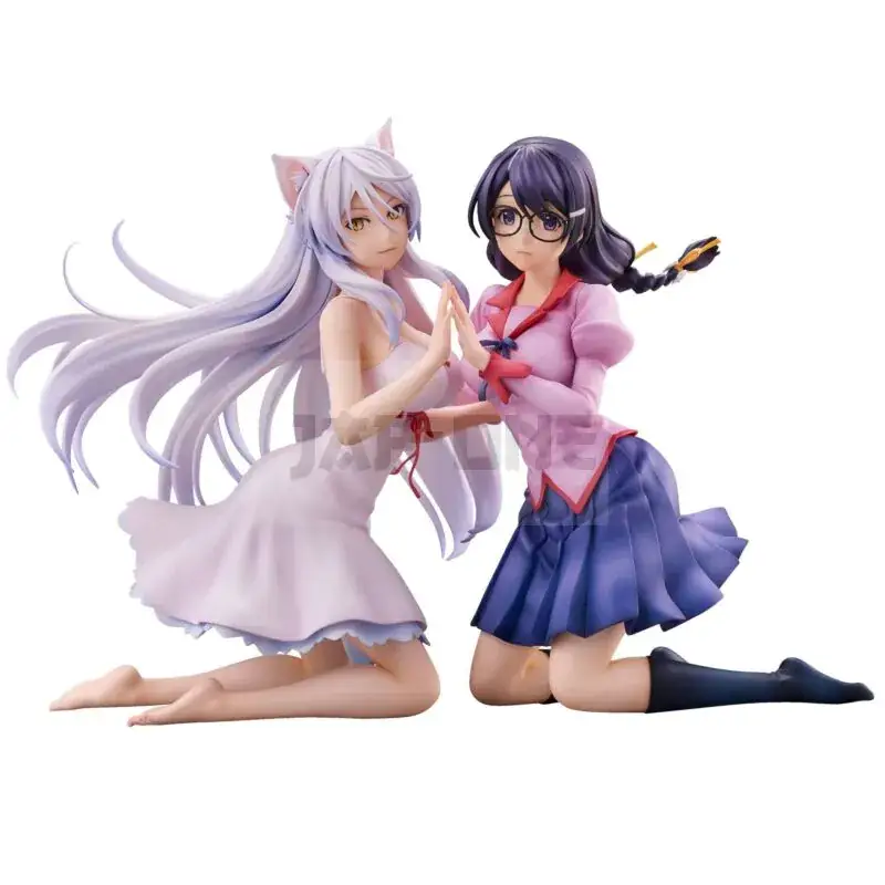 Nekomonogatari Monogatari Series Figurines Pvc Tsubasa Hanekawa Set (Re-Run) 19 Cm Quantité Limitée