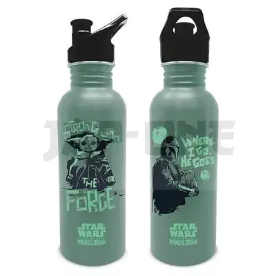 The Mandalorian – Wherever I Go He Goes – Gourde En Métal 700Ml Soldes