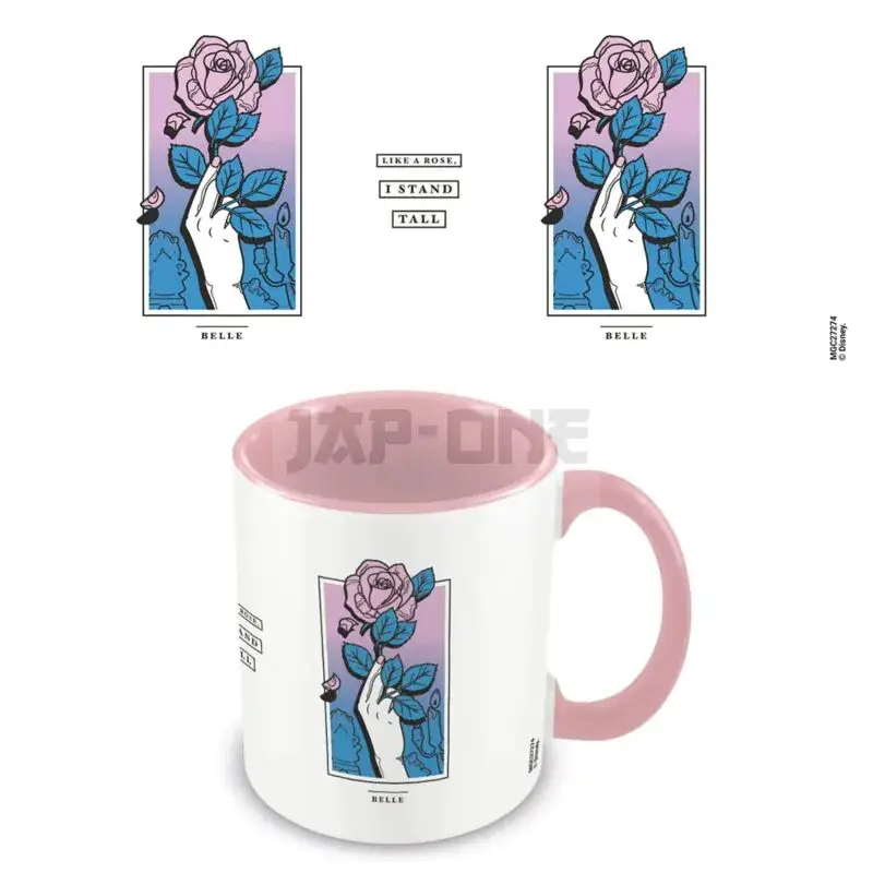 Disney: Disney Princess – Belle Rose Pink Coloured Mug Expédié Aujourd&rsquo;hui