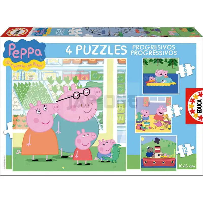 Peppa Pig Progressive puzzle 6-9-12-16pcs Promotion