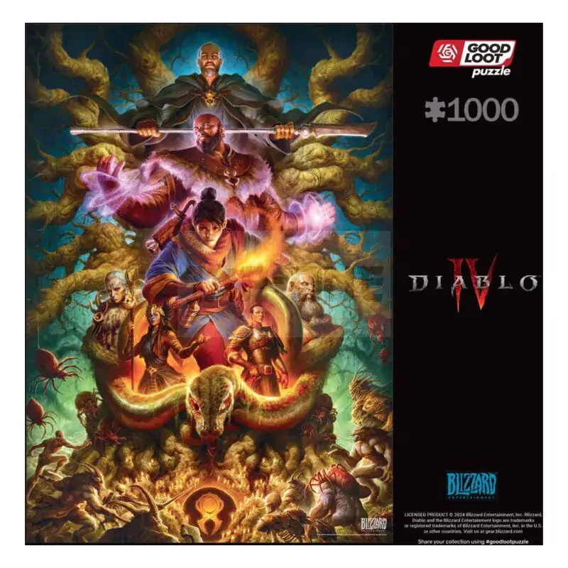 Expédié Aujourd&rsquo;hui Diablo IV puzzle Gaming Horadrim (1000 pièces)