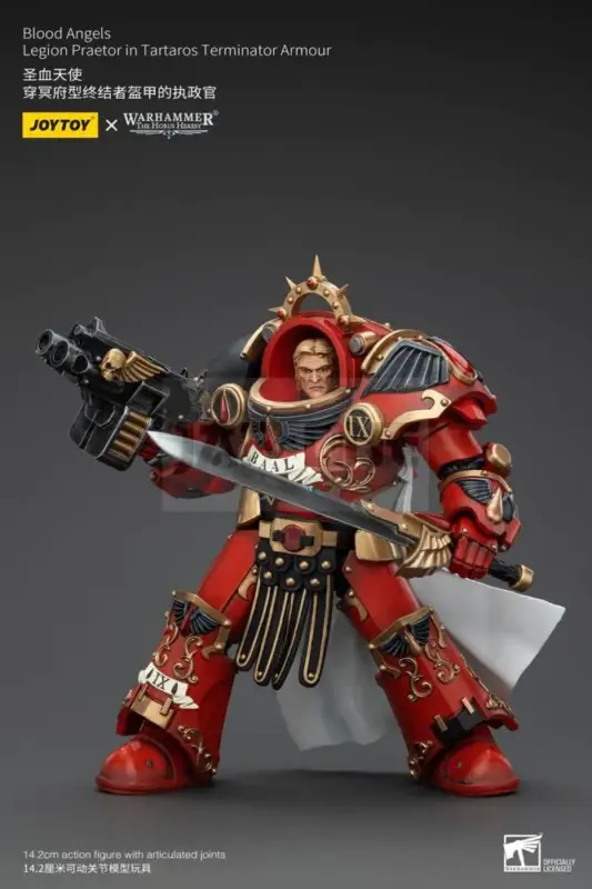 Solde Warhammer The Horus Heresy Figurine 1/18 Blood Angels Legion Praetor In Tartaros Terminator Armour 14 Cm