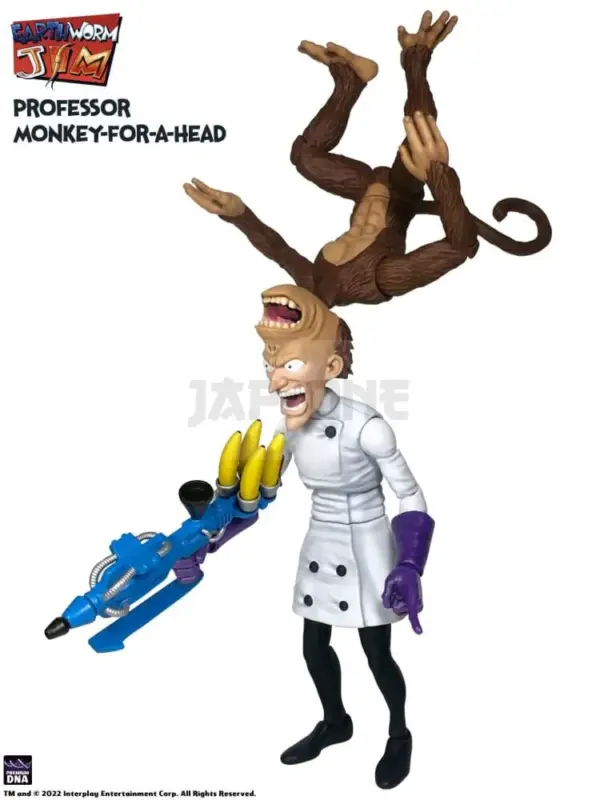 Earthworm Jim Figurine Wave 1: Professor Monkey-For-A-Head 28 Cm Top Vente