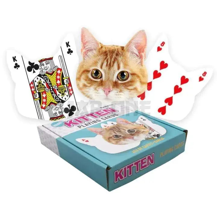 Kitten Shaped Playing Cartes Achat Immédiat