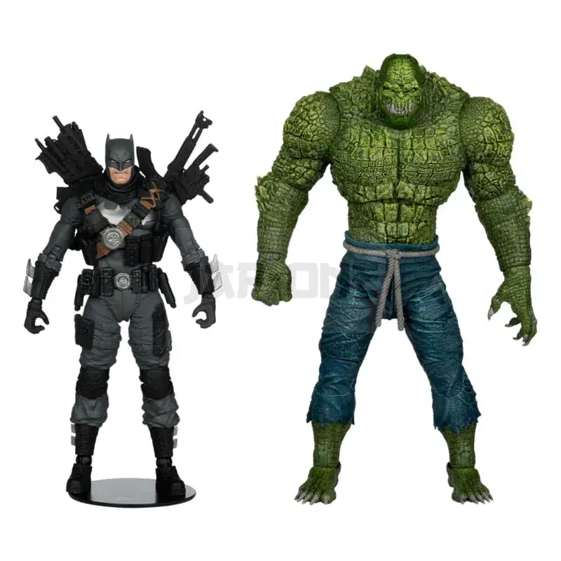 Dc Multiverse Mcfarlane Collector Edition Pack 2 Figurines #03 Batman Vs. Killer Croc 18 Cm Certifié