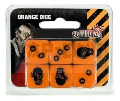 Zombicide: Orange Special Dice (6) Produit De Marque