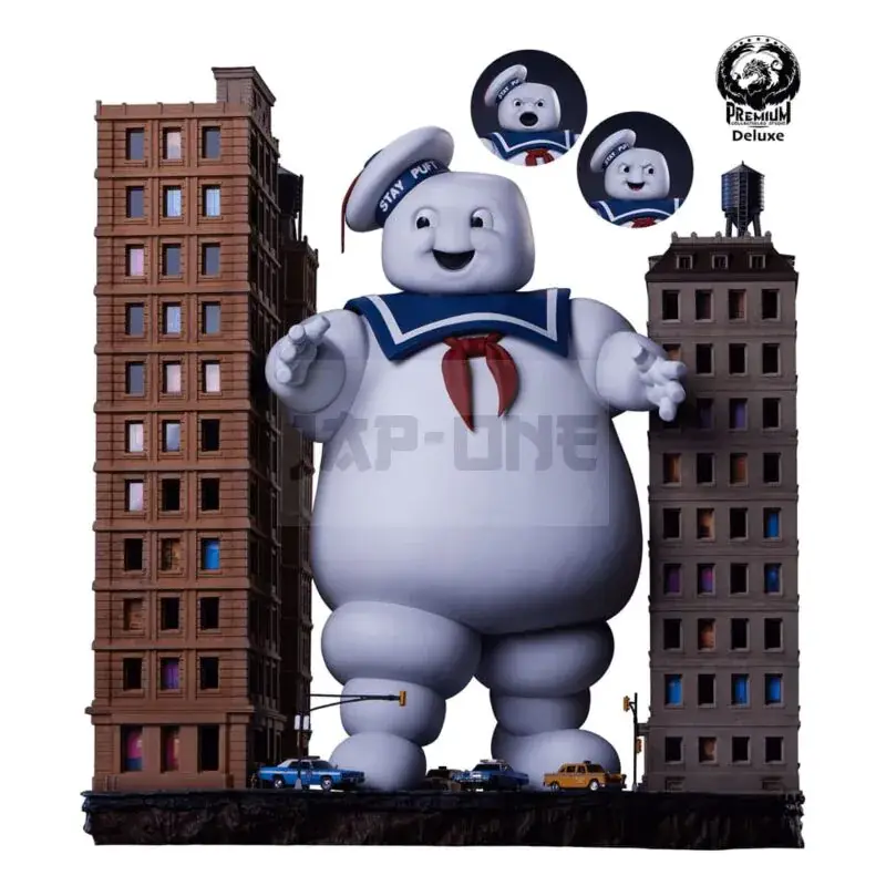 Réduction Sos Fantômes Diorama Stay Puft Marshmallow Man Deluxe Edition 74 Cm