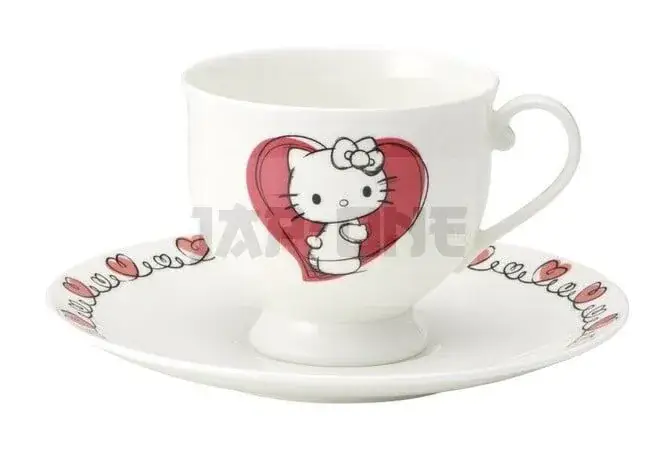 Dernier Modèle Hello Kitty – Hello Kitty – Tasse Et Sous-Tasse « Bone China » 240Ml