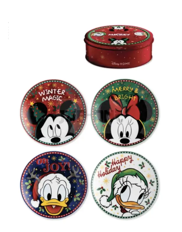 Pas Cher Disney – Magic Winter – Set De 4 Assiettes À Dessert 19,5Cm