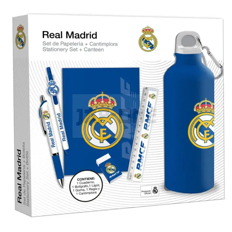 Real Madrid Stationery + Bottle Set Prix Choc
