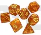 Kitten Polyhedral Dice (7) Orange Nouveauté