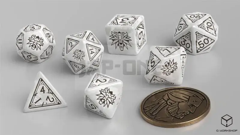 Prix Promo The Witcher Dice Set. Geralt – The White Wolf