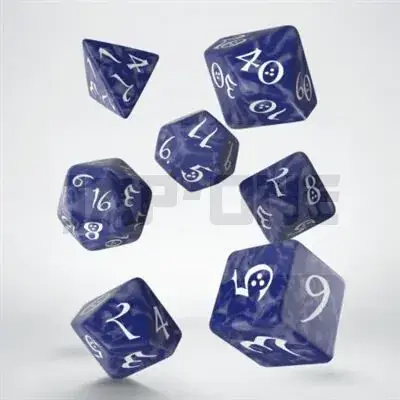 Classic Rpg Cobalt & White Dice Set (7) Solde