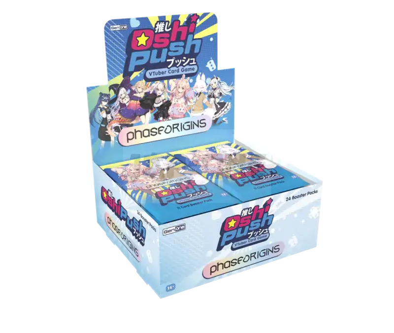Oshi Push Vtuber Card Game Gen One: Phase Origins Booster Display (24 Packs) - En Acheter Direct