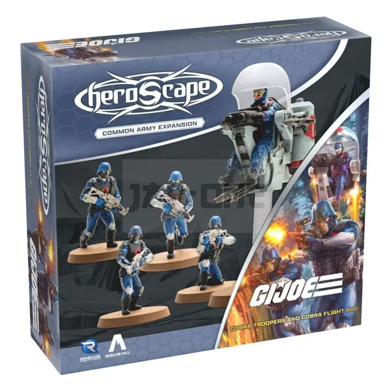 G.I.Joe Heroscape Expansion De L&rsquo;Armée Cobra Troopers & Cobra Flight Pod (Common) *Anglais* Offre Exclusive